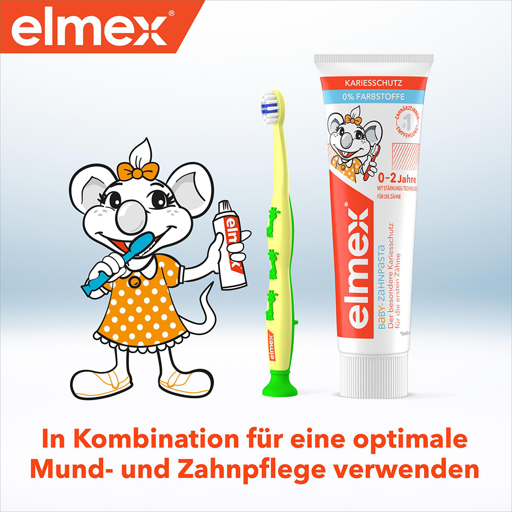 Bild: elmex Lernzahnbürste 0-2 Jahre + 12ml Zahncreme 