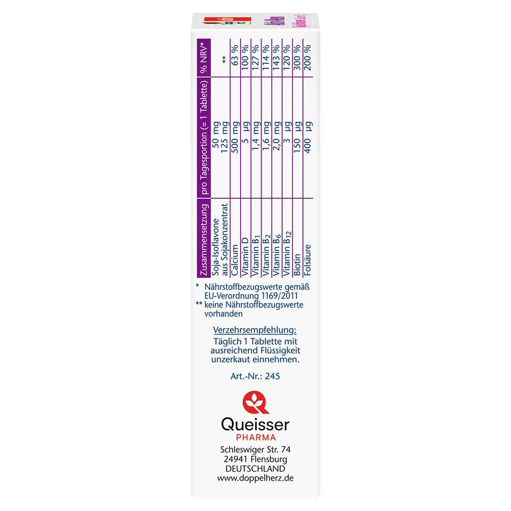 Bild: DOPPELHERZ Aktiv-Meno Soja Isoflavone + Calcium + D3 