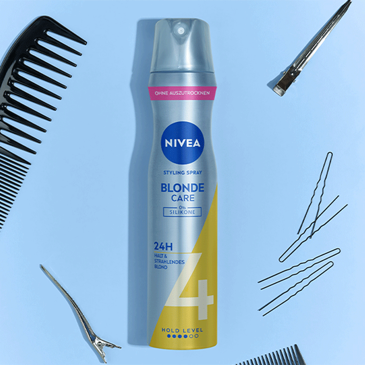 Bild: NIVEA Haarspray Blond Schutz 