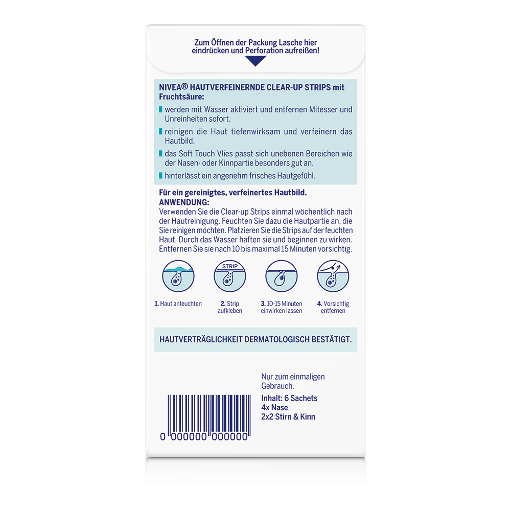 Bild: NIVEA Hautverfeinernde Clear-up Strips 
