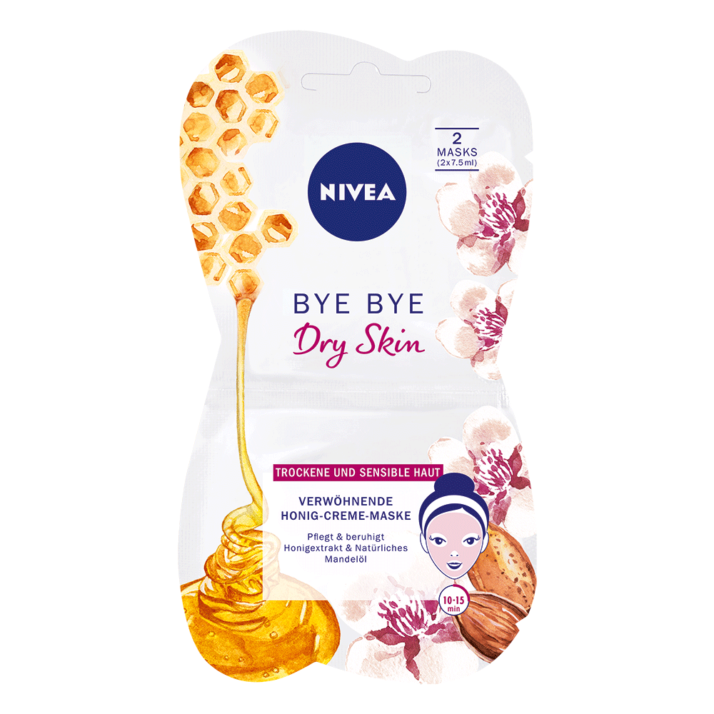 Bild: NIVEA Bye Bye Dry Skin Verwöhnende Honig-Creme-Maske 