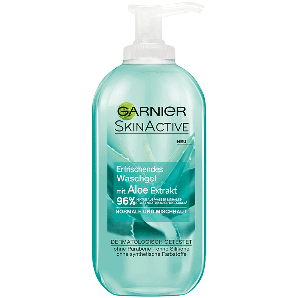 Bild: GARNIER SKIN ACTIVE Erfrischendes Waschgel mit Aloe Extrakt 