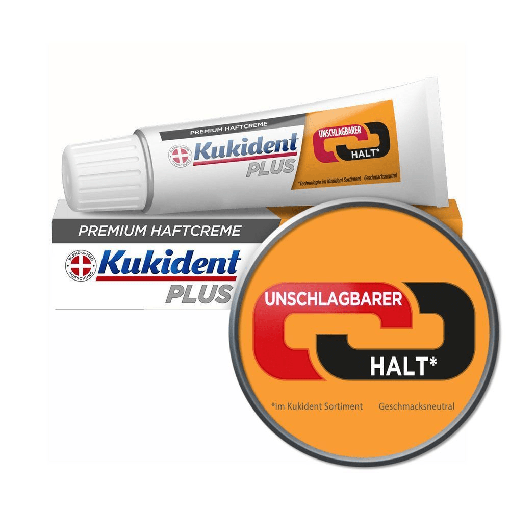 Bild: Kukident Plus Unschlagbarer Halt Premium Haftcreme 
