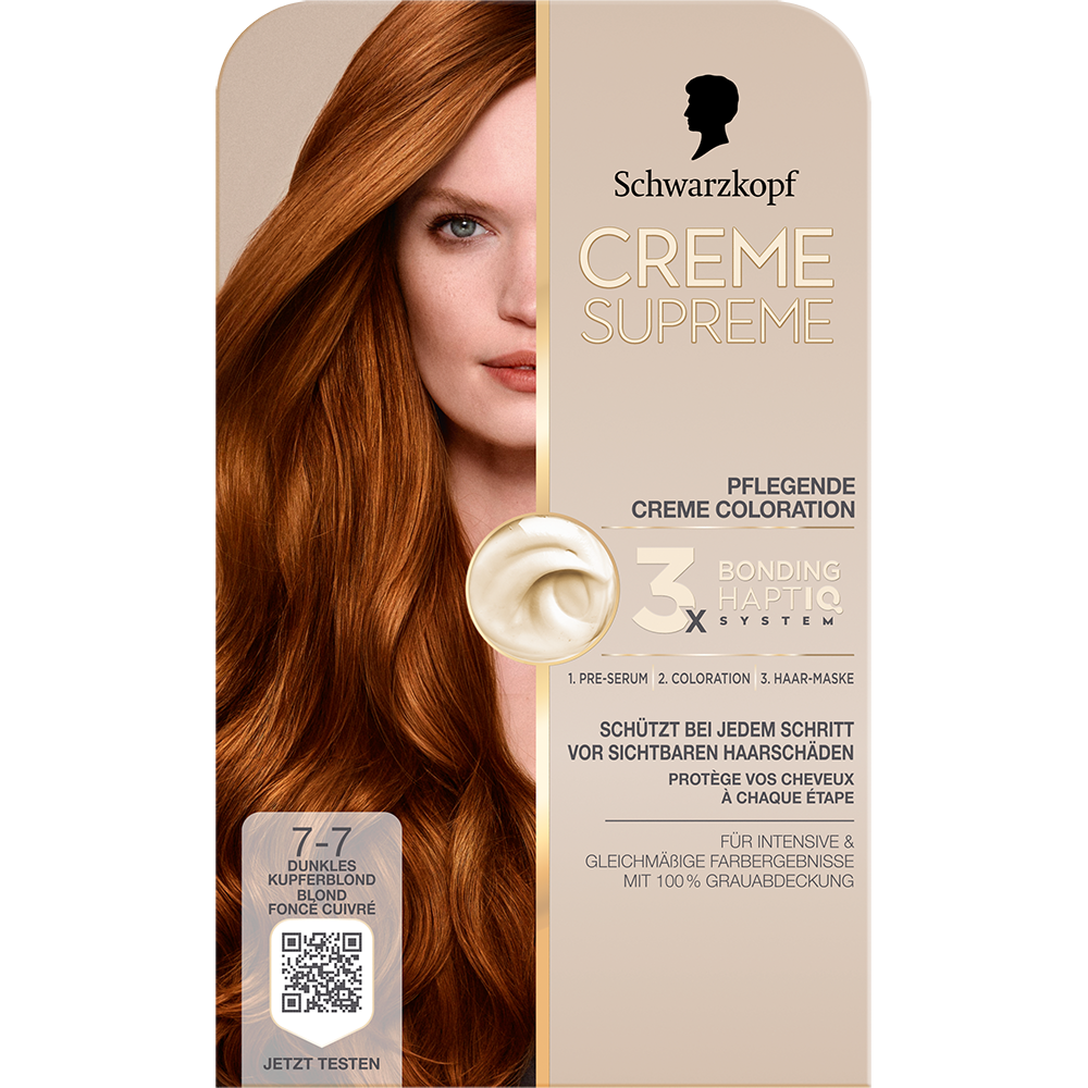 Bild: Schwarzkopf Creme Supreme Creme Coloration Dunkles Kupfer-Blond
