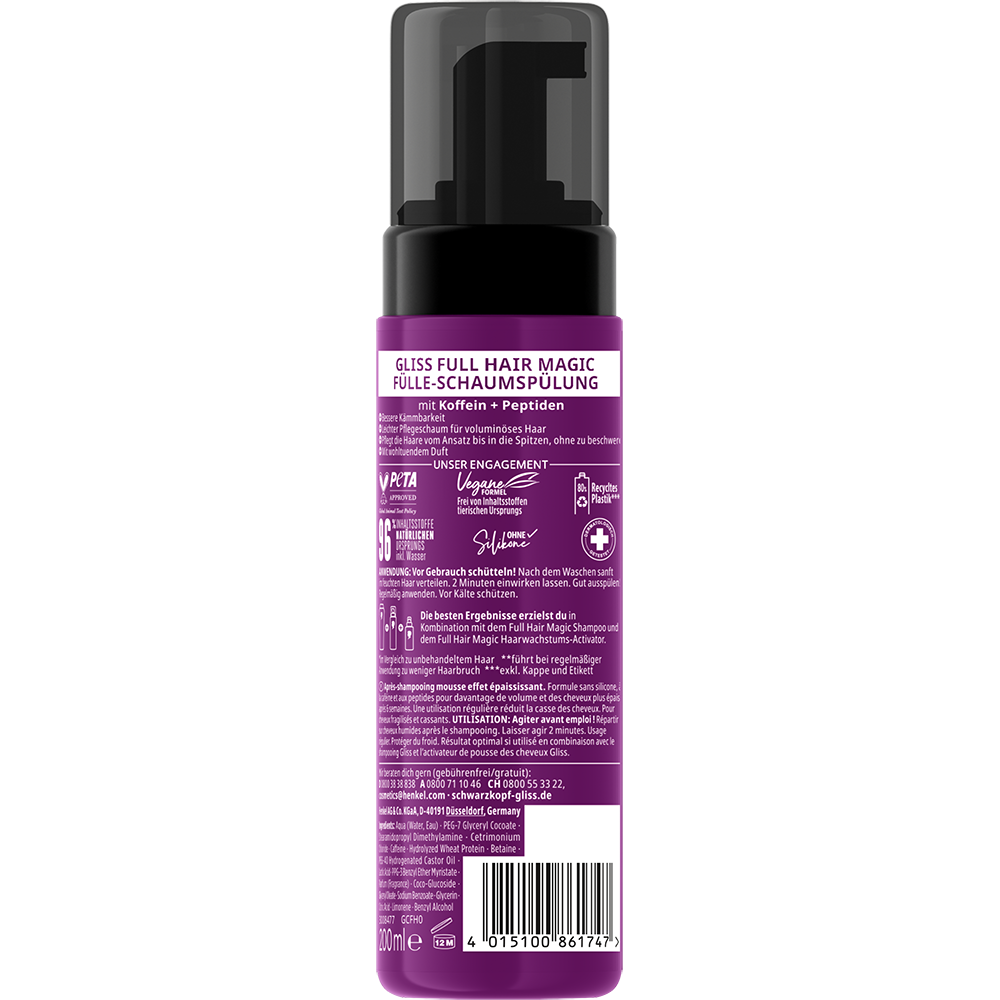 Bild: Schwarzkopf GLISS Fülle Schaumspülung Full Hair Magic 