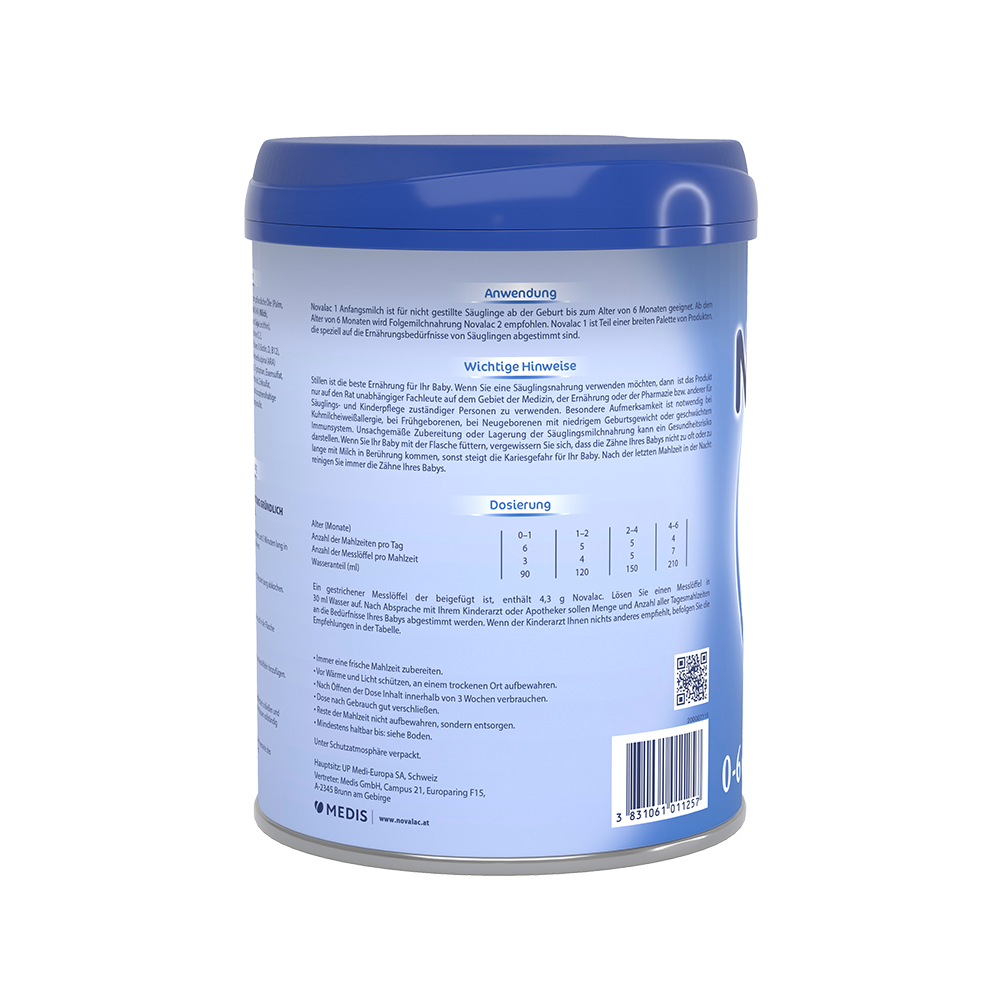 Bild: Novalac 1 Säuglingsmilchnahrung 0-6 Monate 