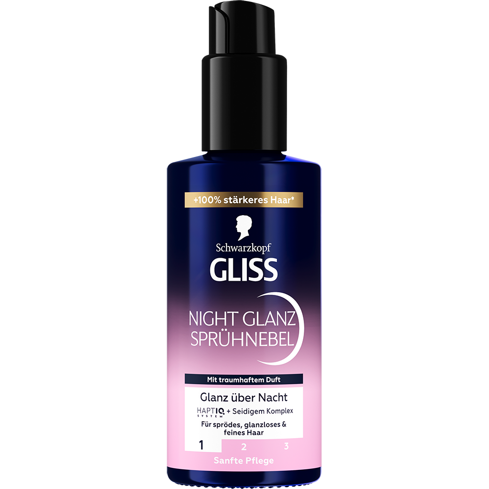 Bild: Schwarzkopf GLISS Night Glanz Sprühnebel 