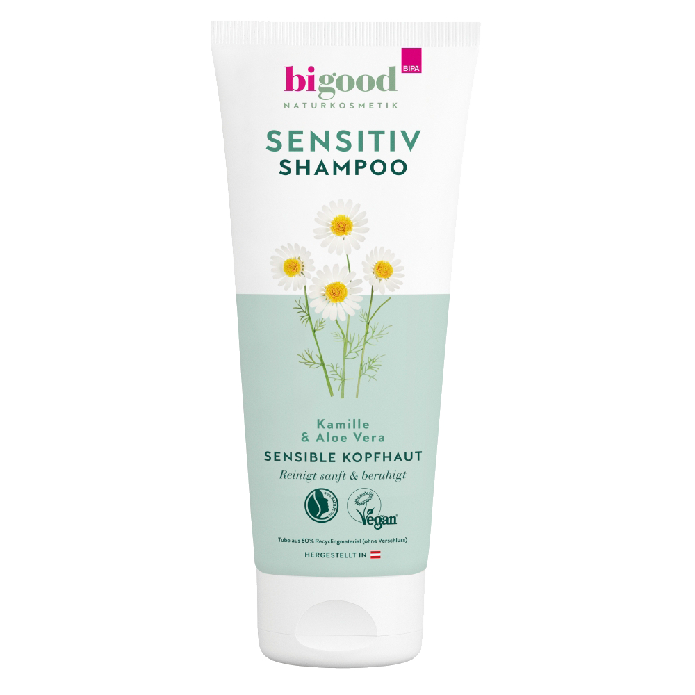 Bild: bi good Sensitiv Shampoo Kamille und Aloe Vera 