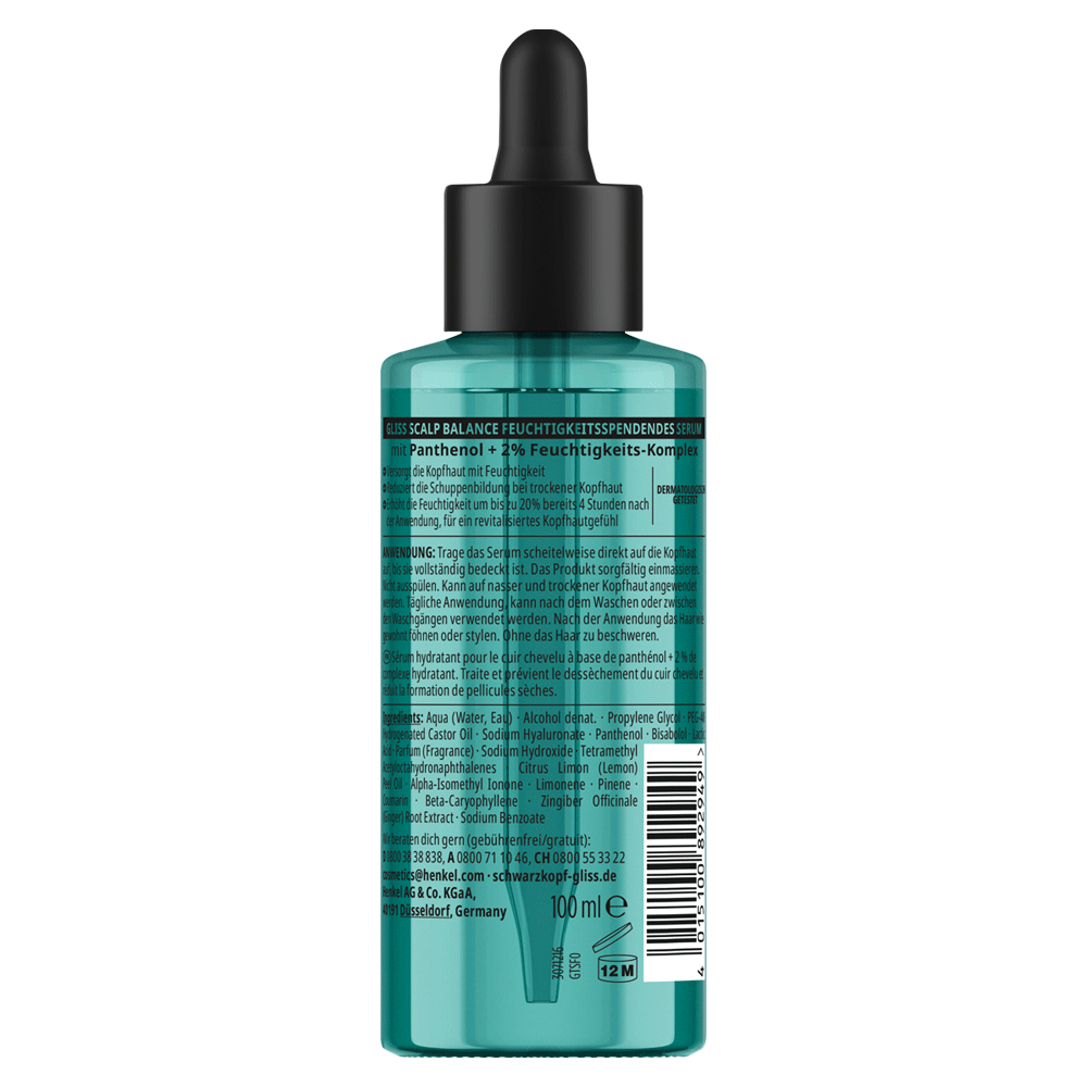 Bild: Schwarzkopf GLISS Serum Scalp Balance Kopfhautpflege Feuchtigkeit 