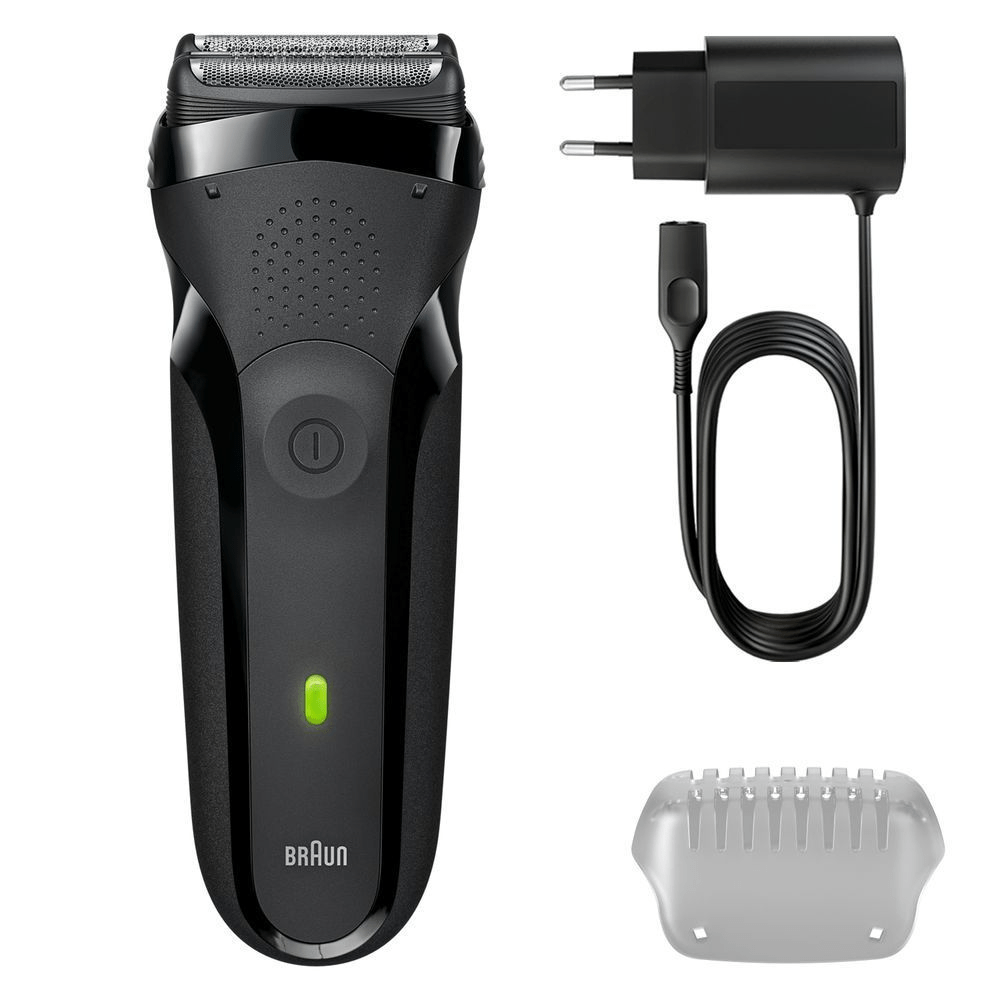 Bild: Braun Series 3 Elektrorasierer, Trockenrasierer, 300s, Grau 