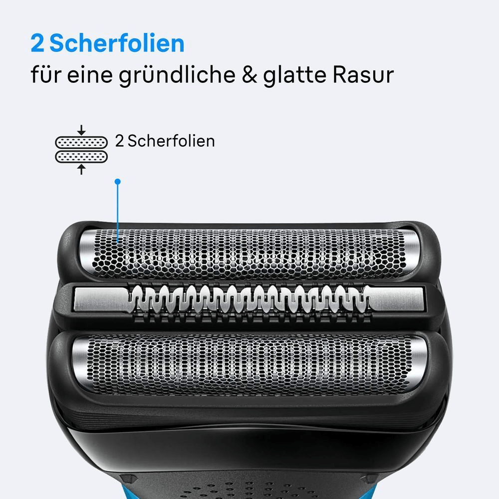 Bild: Braun Series 3 Elektrorasierer, Trockenrasierer, 300s, Grau 