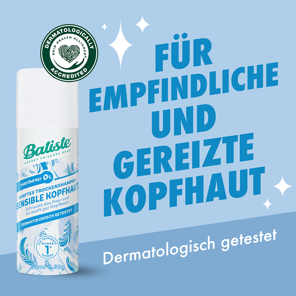 Bild: batiste Trockenshampoo Sensible Kopfhaut 