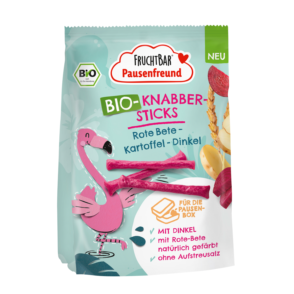 Bild: FruchtBar Bio Knabber Sticks mit Rote Bete, Kartoffel und Dinkel 