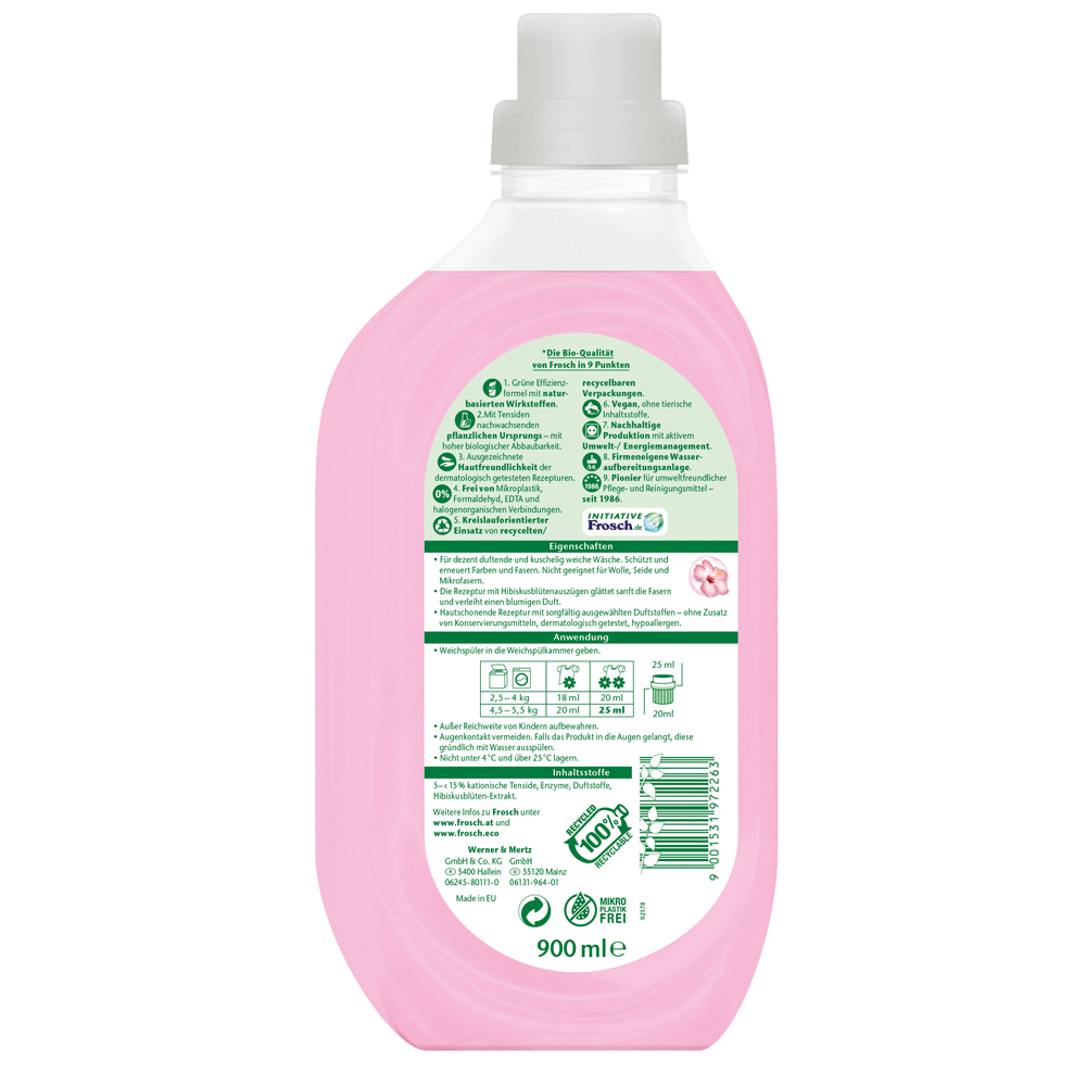 Bild: Frosch Senistiv Weichspüler Hibiskusblüte 