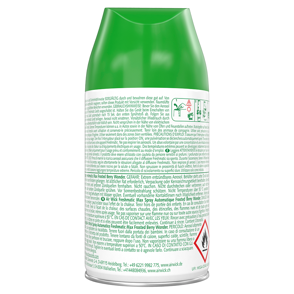 Bild: AIRWICK Automatisches Duftspray Freshmatic Nachfüllung Frosted Berry Wonder 
