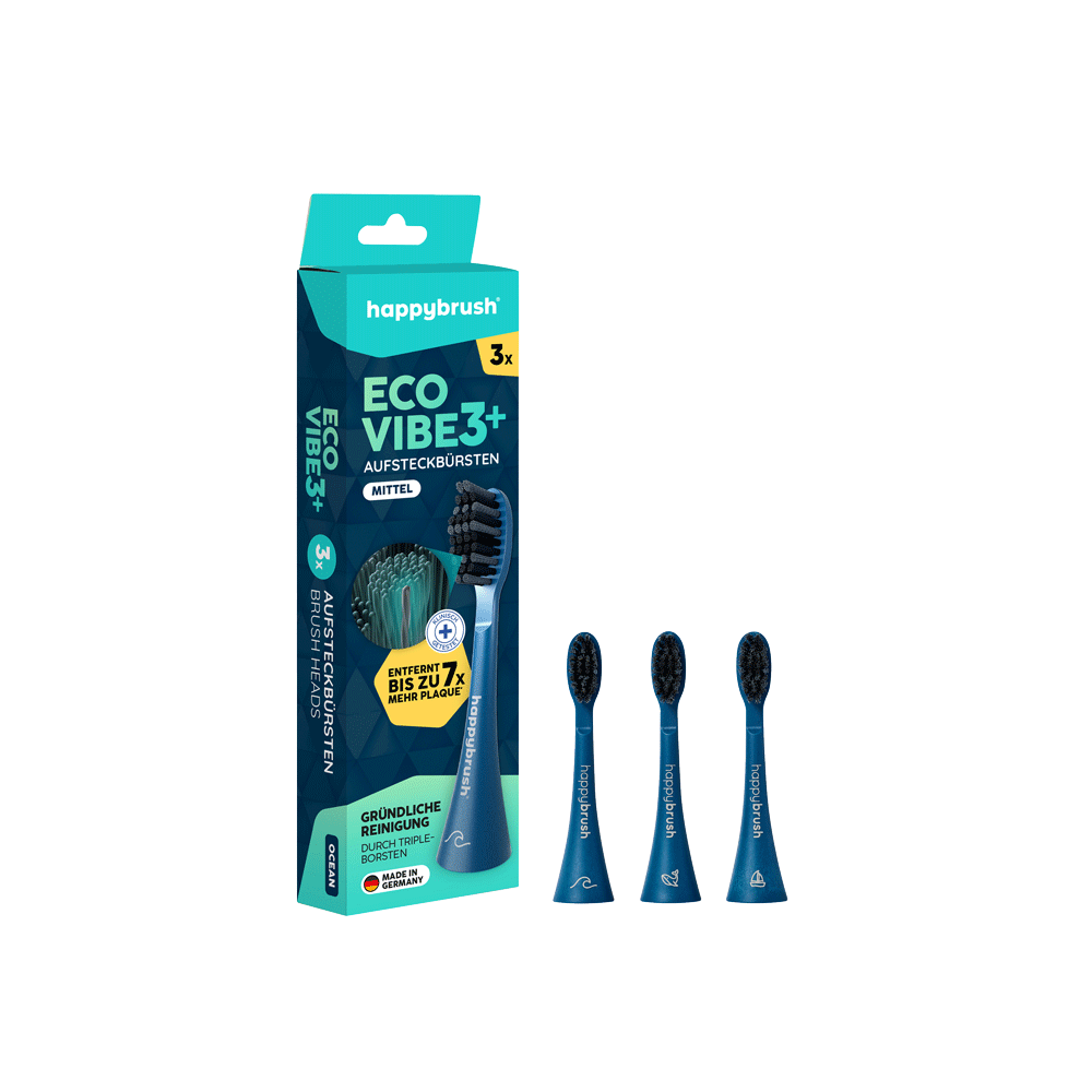 Bild: happybrush Aufsteckbürsten Eco Vibe 3+ 