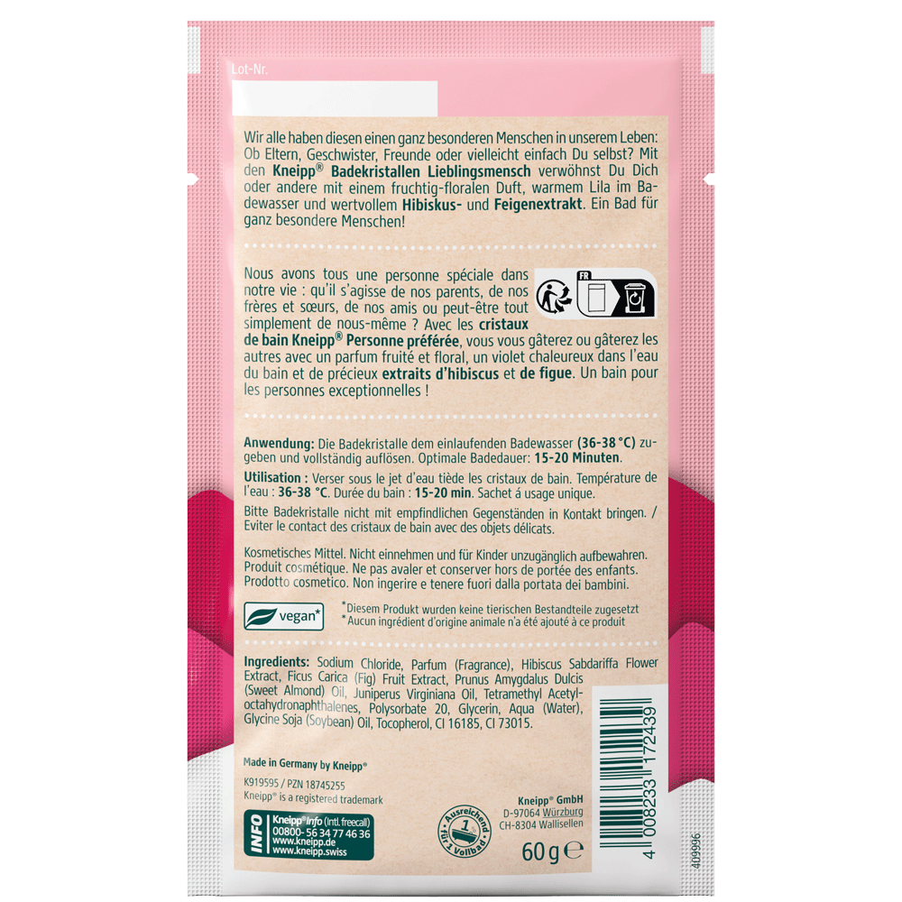Bild: Kneipp Badekristalle Lieblingsmensch 