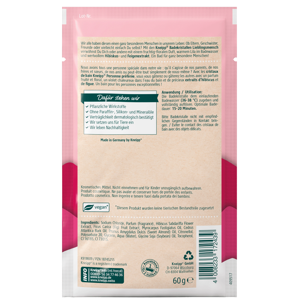 Bild: Kneipp Badekristalle Lieblingsmensch 