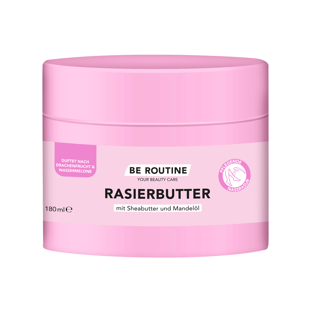 Bild: b.e. ROUTINE Rasierbutter mit Sheabutter und Mandelöl 