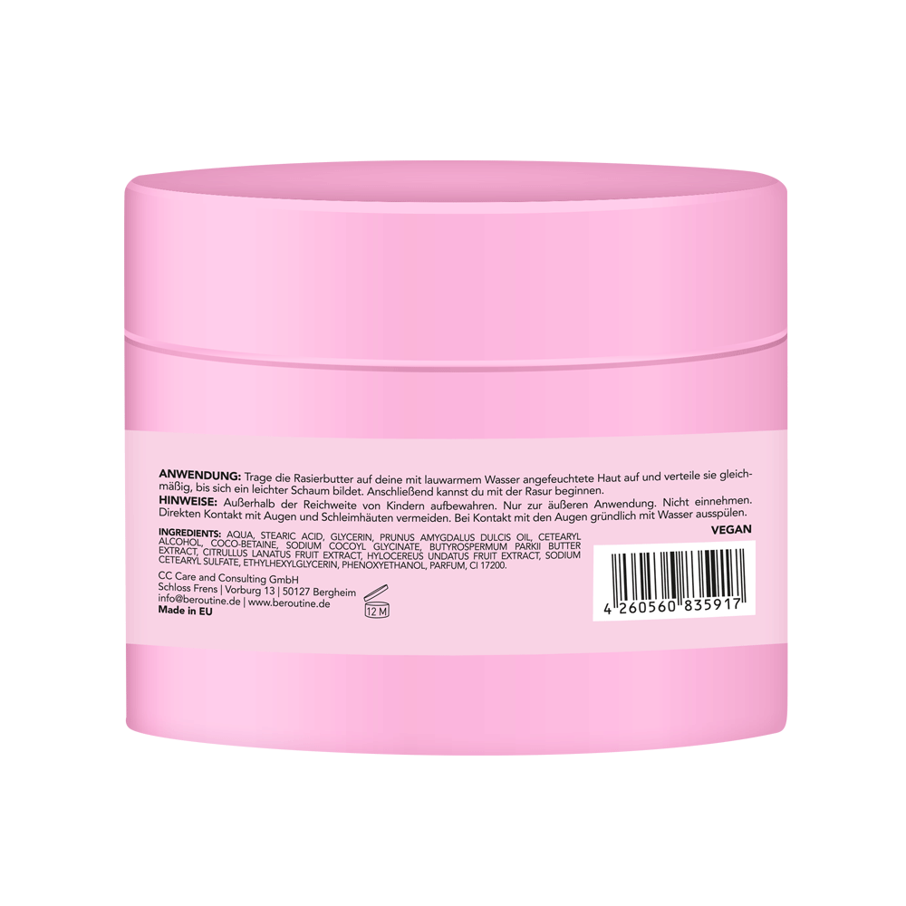 Bild: b.e. ROUTINE Rasierbutter mit Sheabutter und Mandelöl 