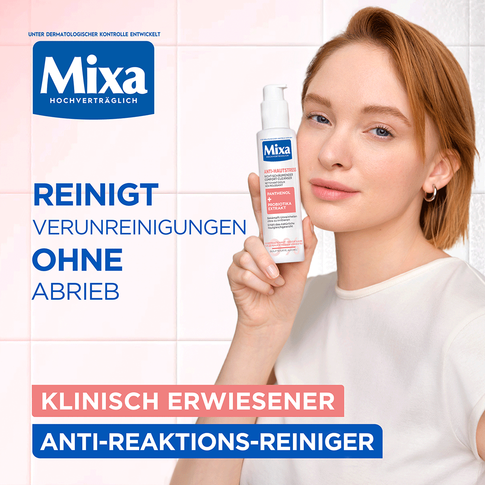 Bild: Mixa Anti-Hautstress Nicht-schäumender Comfort Cleanser 