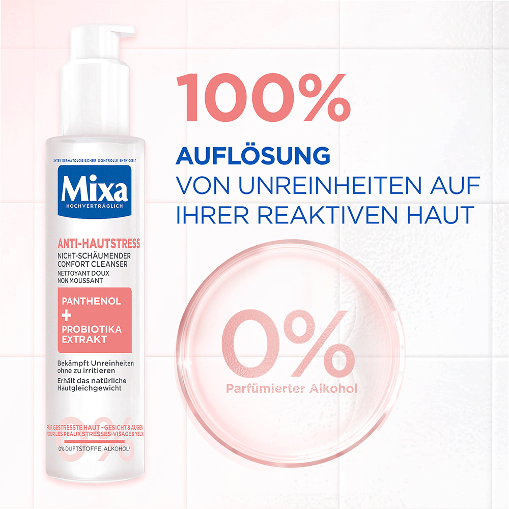 Bild: Mixa Anti-Hautstress Nicht-schäumender Comfort Cleanser 