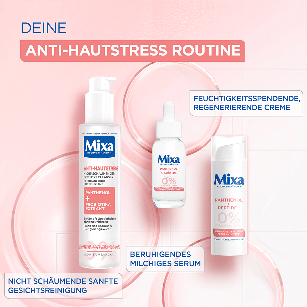 Bild: Mixa Anti-Hautstress Nicht-schäumender Comfort Cleanser 