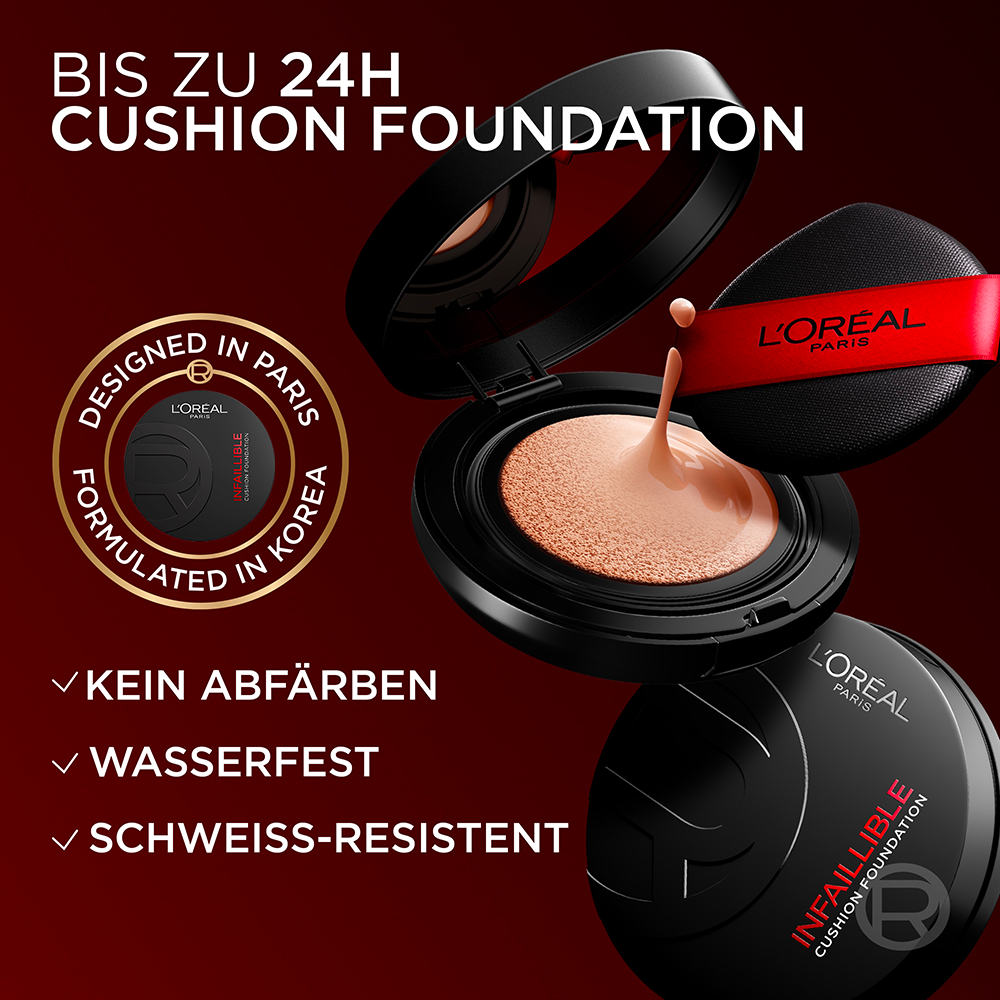 Bild: L'ORÉAL PARIS Infaillible 24H Fresh Wear Cushion Foundation Warm 260