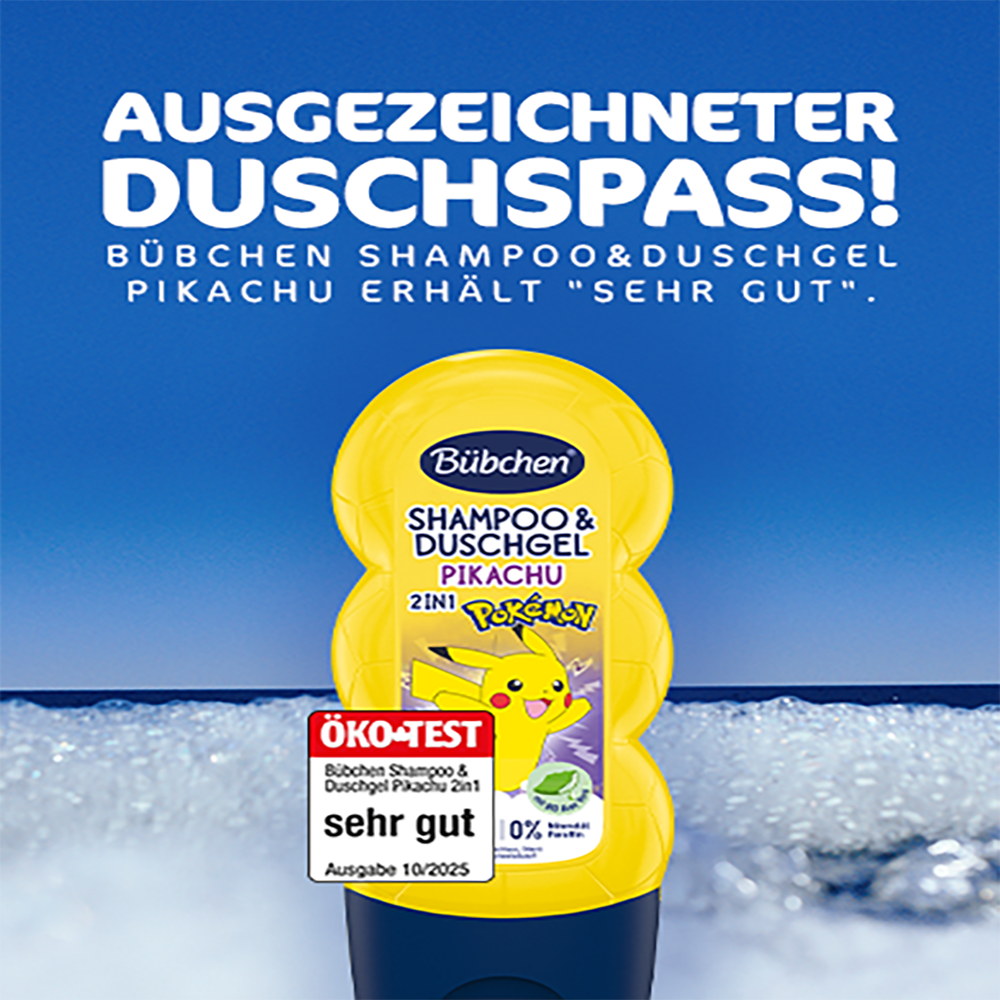 Bild: Bübchen 2in1 Shampoo und Duschgel Pikachu 