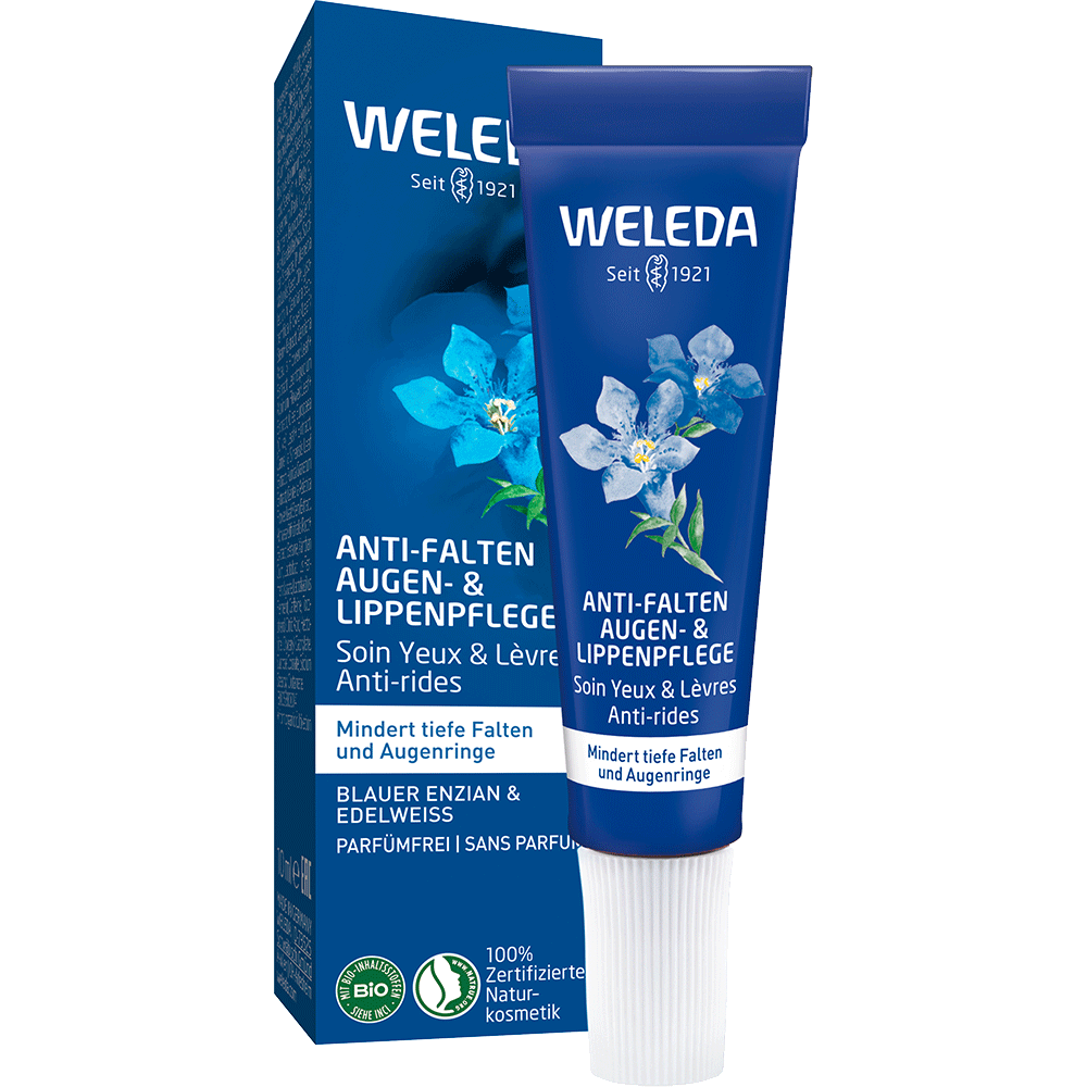 Bild: WELEDA Anti Falten Augen- & Lippenpflege Blauer Enzian und Edelweiss 
