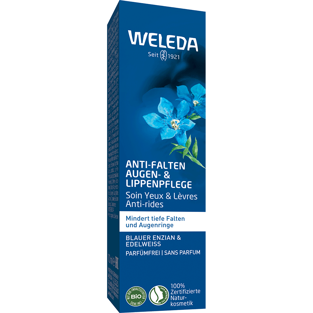 Bild: WELEDA Anti Falten Augen- & Lippenpflege Blauer Enzian und Edelweiss 