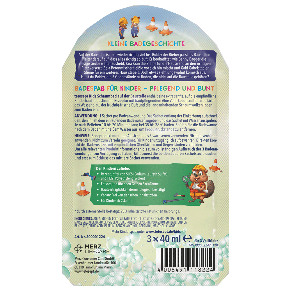 Bild: tetesept: Kids Schaumbad Baustelle 