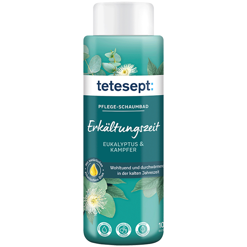 Bild: tetesept: Pflege Schaumbad Erkältungszeit 