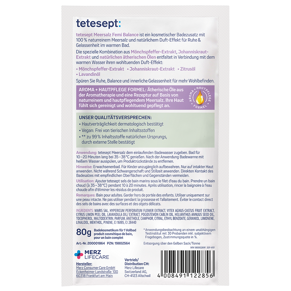 Bild: tetesept: Femi Balance Badesalz 