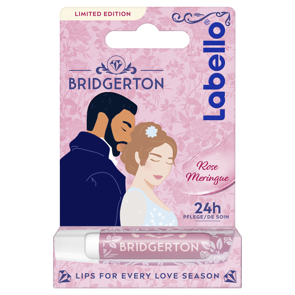 Bild: labello Lippenpflege Bridgerton Rose Meringue 