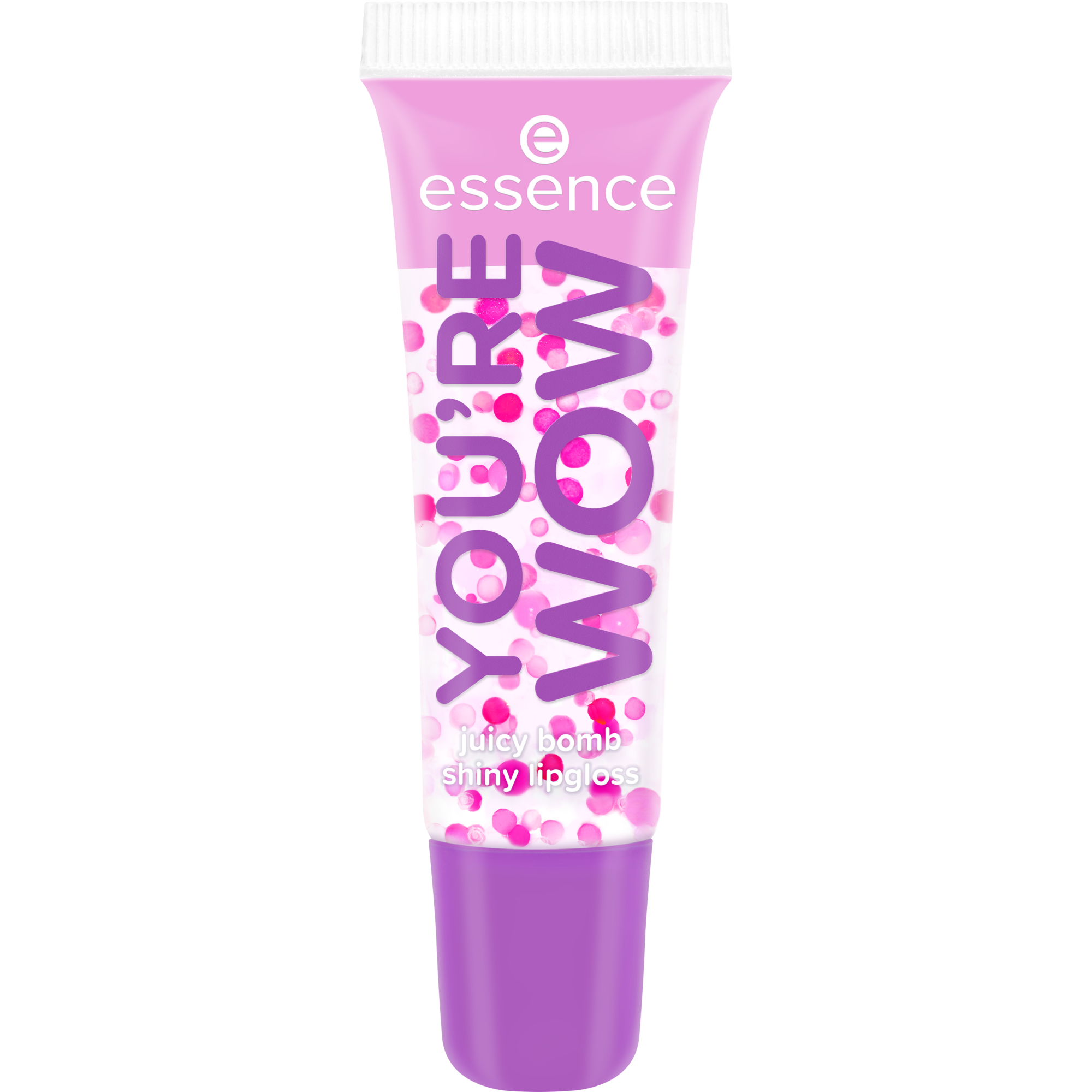 Bild: essence SAY IT WITH JUICY YOU"RE WOW juicy bomb shiny lipgloss Strawberry Splash