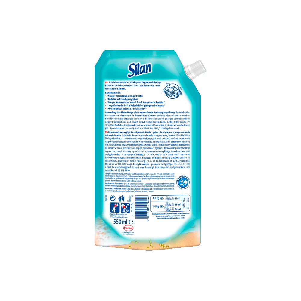 Bild: Silan Weichspüler Beutel Erfrischende Aromatherapie 