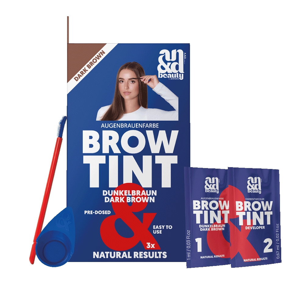 Bild: A.N.D. beauty Auigenbrauenfarbe Brow Tint Dunkelbraun 