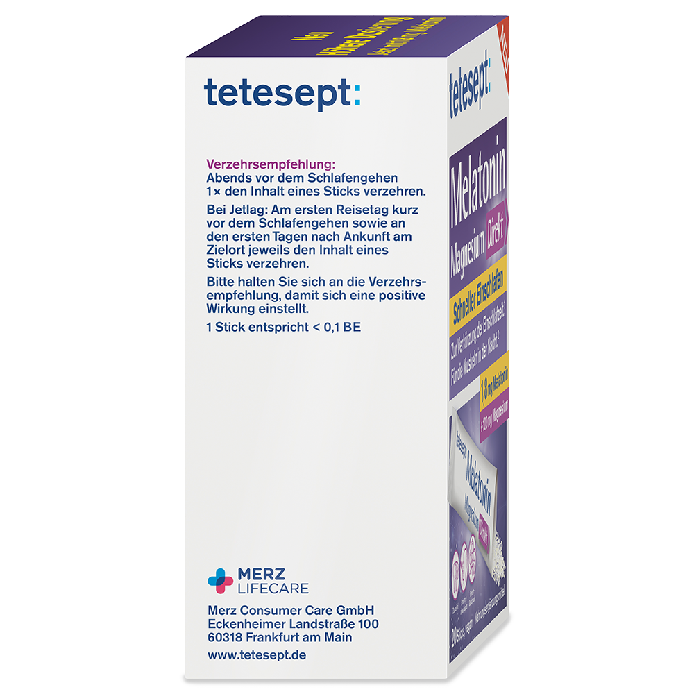 Bild: tetesept: Melatonin Magnesium Direkt 