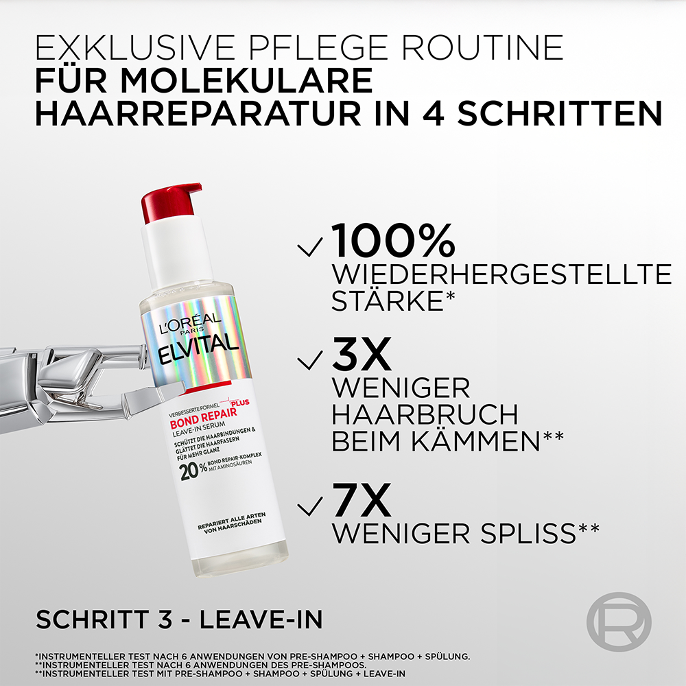 Bild: L'ORÉAL PARIS ELVITAL Bond Reapir Leave In Serum 