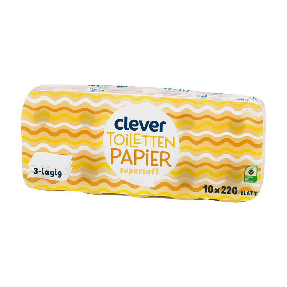 Bild: clever Toilettenpapier Super Soft 