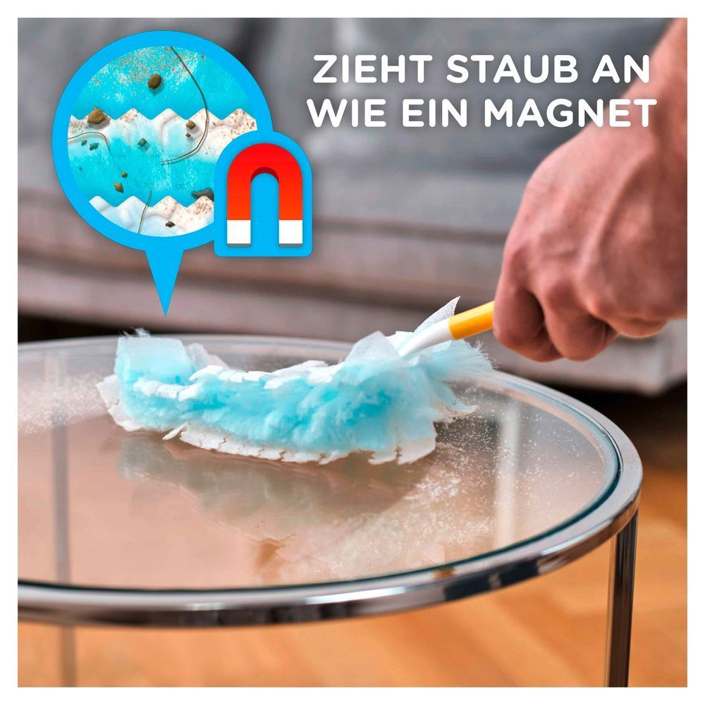 Bild: Swiffer Staubmagnet Kit (1 Griff + 3 Tücher) 