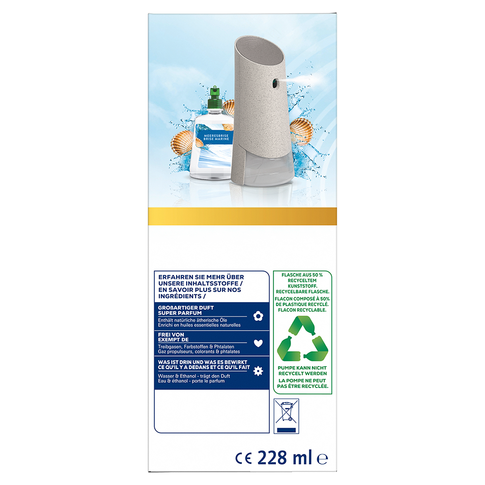 Bild: AIRWICK Active Fresh Automatisches Duftspray Starter Set Meeresbrise 