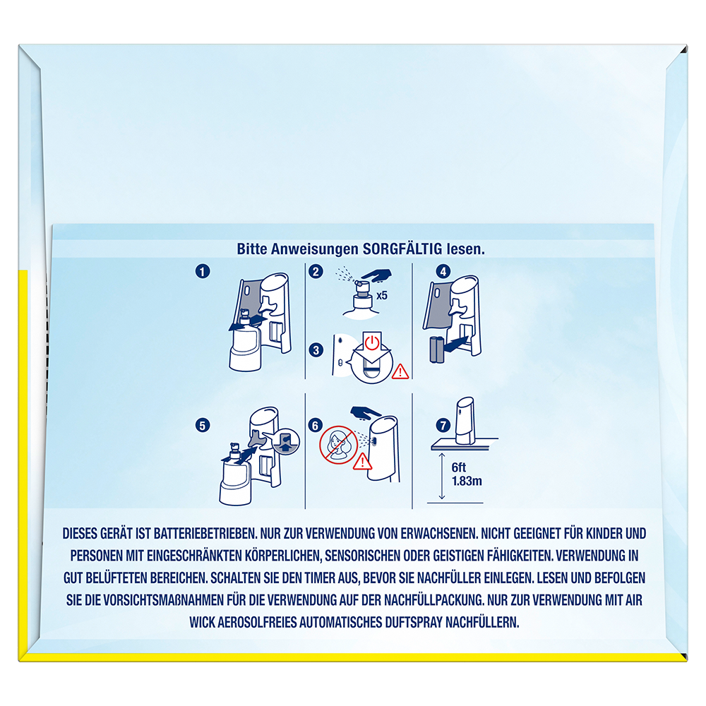 Bild: AIRWICK Active Fresh Automatisches Duftspray Starter Set Meeresbrise 