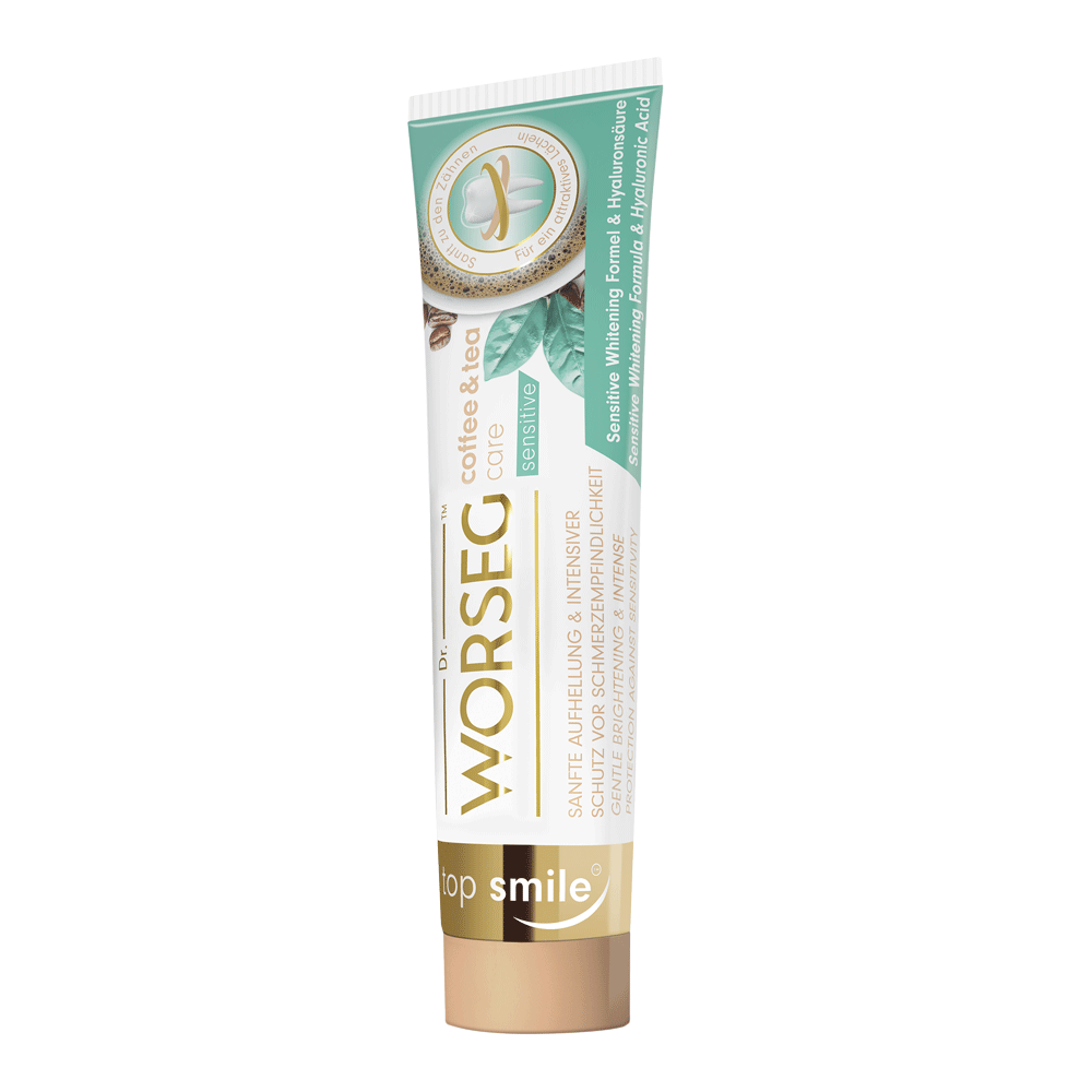 Bild: Worseg Top Smile Zahncreme Coffee & Tea Care Sensitive 