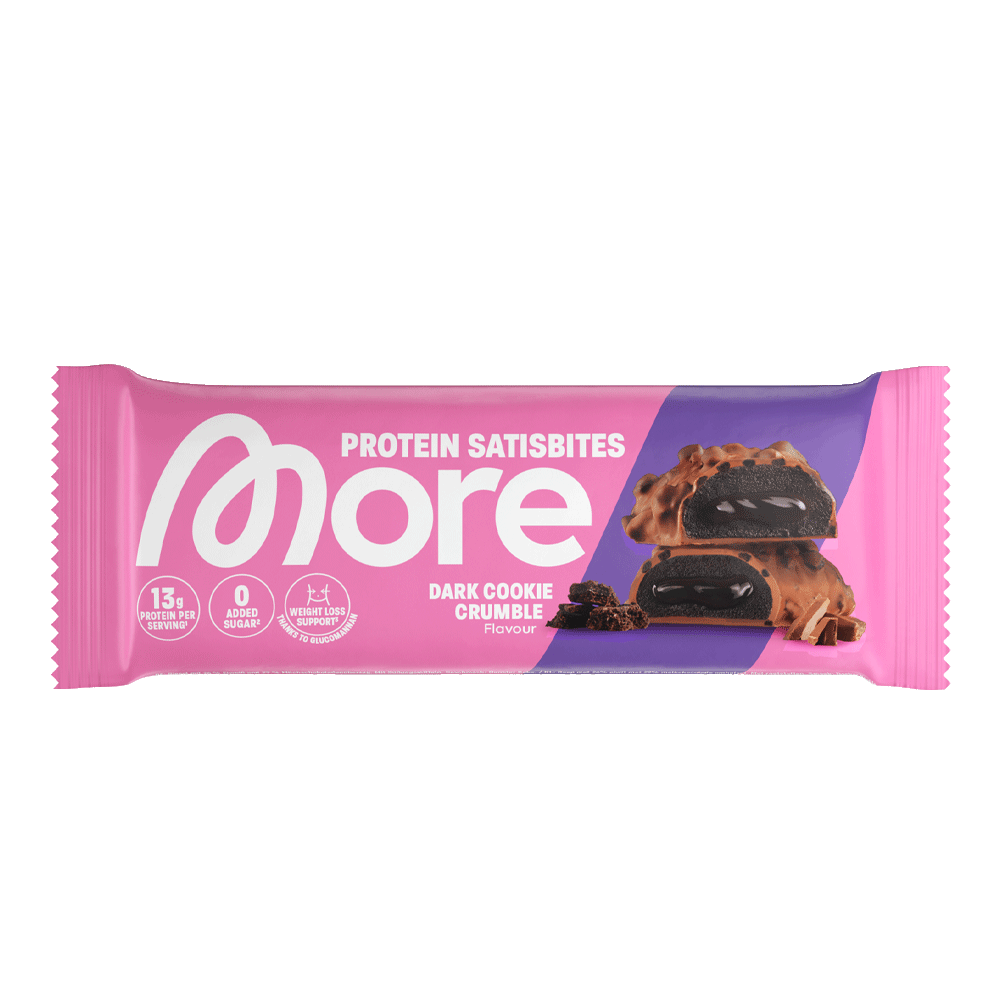 Bild: More Protein Satisbites Dark Chocolate Crumble 