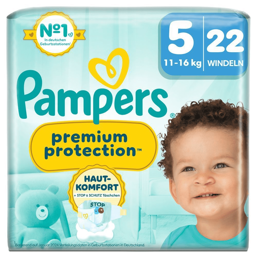Bild: Pampers Premium Protection Größe 5, 11kg-16kg 
