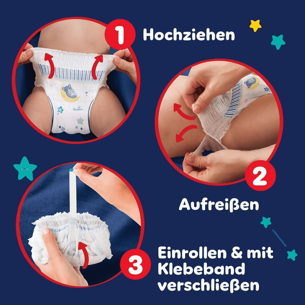 Bild: Pampers Night Pants Größe 6, 13kg+ 