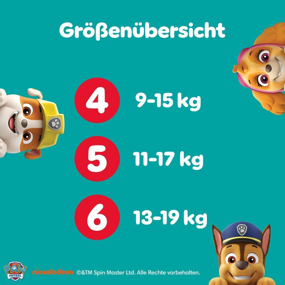 Bild: Pampers Paw Patrol Pants Größe 4, 9kg-15kg 