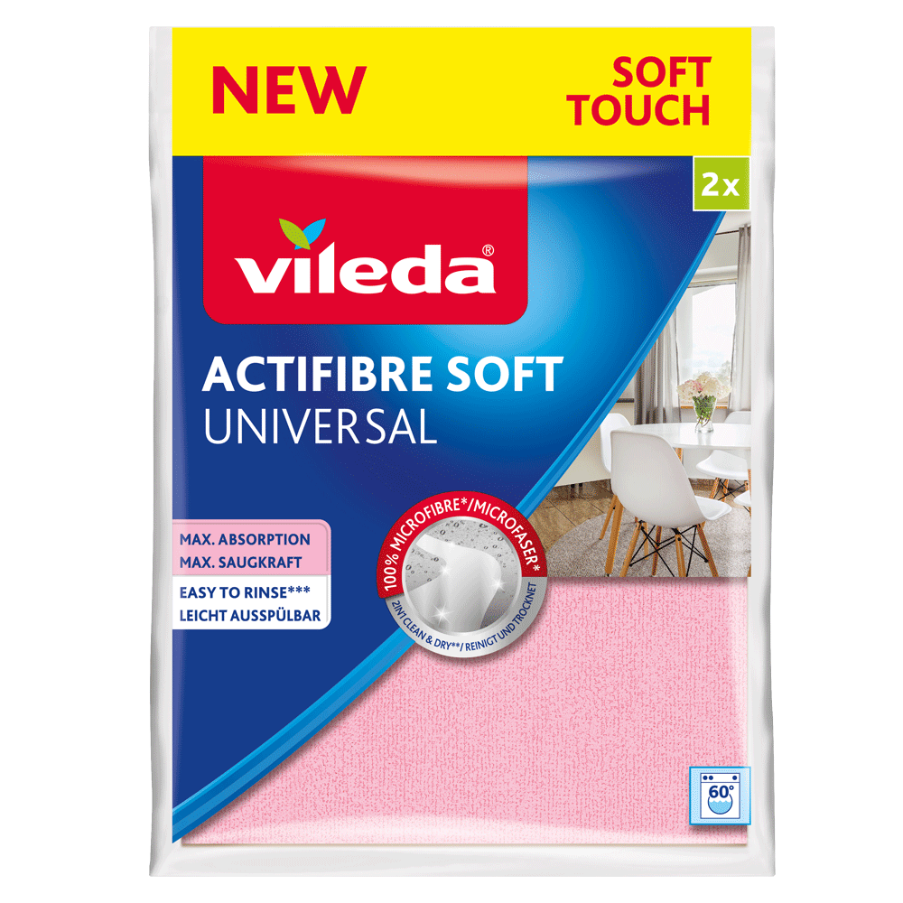Bild: vileda Actifibre Soft Universal Tücher 
